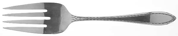Lady Betty (Sterling, 1920) Large Solid Cold Meat Serving Fork