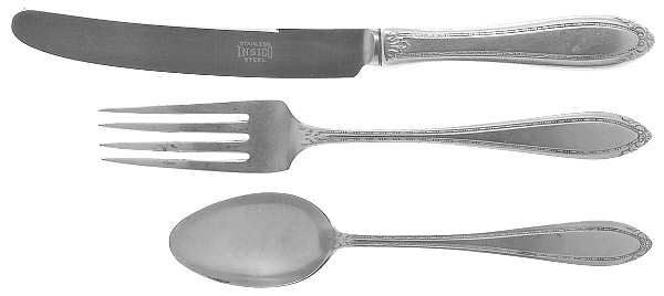 Lady Betty (Sterling, 1920) 3-Piece Youth Set (Stnls Knife, SolidFork & Spoon)