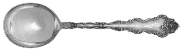 Lafayette (Silverplate, 1908) Round Bowl Soup Spoon (Gumbo)