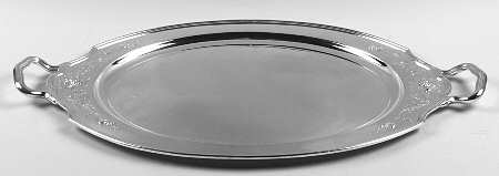 Lady Mary (Silverplate, Hollowware) Large Silverplate Waiter Tray