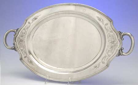 Lady Mary (Silverplate, Hollowware) Medium Silverplate Waiter Tray