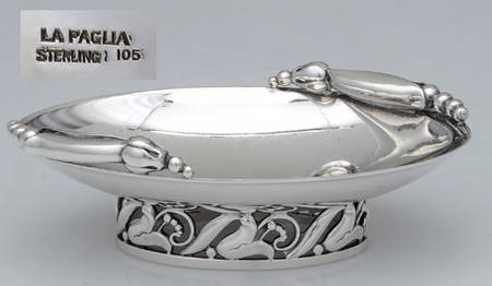 La Paglia Designed (Sterling, Hollowware) Nut Dish