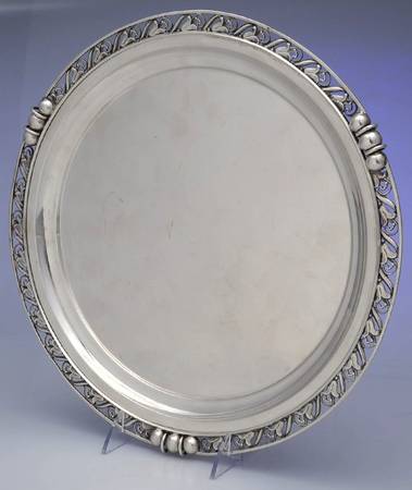 La Paglia Designed (Sterling, Hollowware) 13" Round Tray