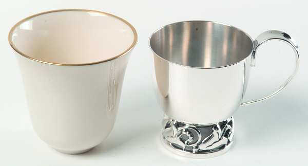 La Paglia Designed (Sterling, Hollowware) Demitasse Cup with Liner
