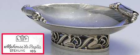 La Paglia Designed (Sterling, Hollowware) Nut Dish