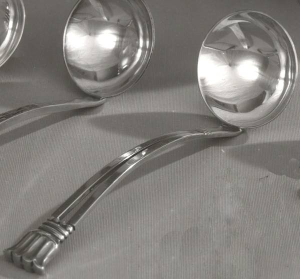 La Paglia Designed (Sterling, Hollowware) Sauce Ladle Solid Piece