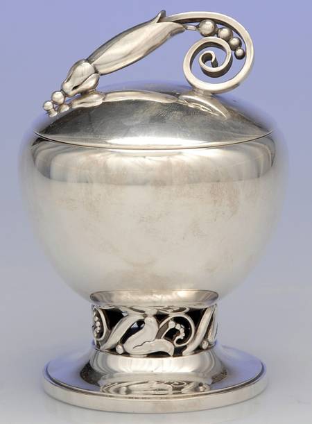 La Paglia Designed (Sterling, Hollowware) Mini Sugar Bowl & Lid