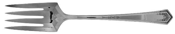 La Salle (Silverplate, 1925) Medium Solid Cold Meat Serving Fork