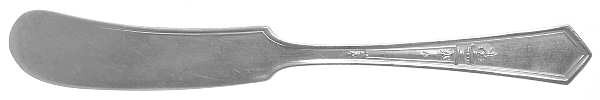 La Touraine (Silverplate, 1920) Flat Handle Butter Spreader