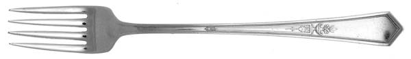 La Touraine (Silverplate, 1920) Grille Fork (Viande)