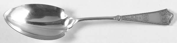 Laurel (Silverplate, 1878) Vegetable Serving Spoon (Solid)