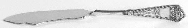 Laurel (Silverplate, 1878) Flat Twisted Handle Master Butter Knife