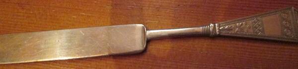 Laurel (Silverplate, 1878) Youth Knife, Solid Piece