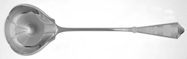 Laurel (Silverplate, 1878) Large Solid Soup Ladle