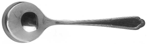 Laurel (Silverplate, 1934) Round Bowl Soup Spoon (Bouillon)