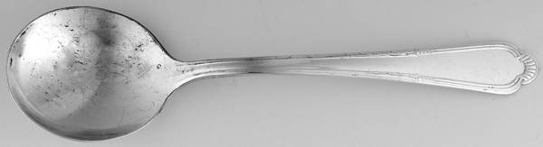 Laurel (Silverplate, 1934) Round Bowl Soup Spoon (Gumbo)