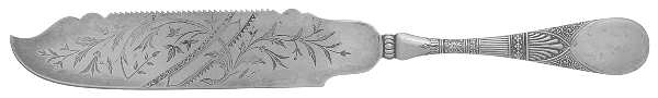 Leader (Silverplate, 1888) Cake Saw Solid Piece