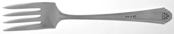 Legion (Silverplate, 1931) Medium Solid Cold Meat Serving Fork