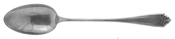 Leicester (Sterling, 1911, No Monograms) Solid Platter Spoon