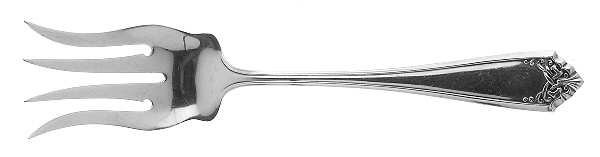 Leicester (Sterling, 1911, No Monograms) Small Chipped Beef Fork