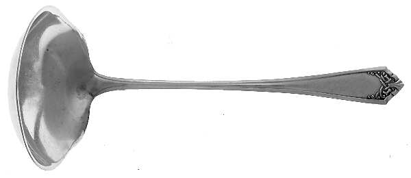 Leicester (Sterling, 1911, No Monograms) Solid Piece Cream Ladle