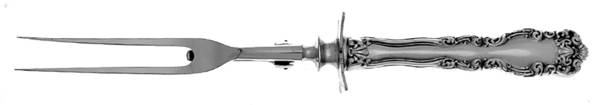 Lexington (Silverplate, 1904) Large Stainless-Prong Roast Carving Fork