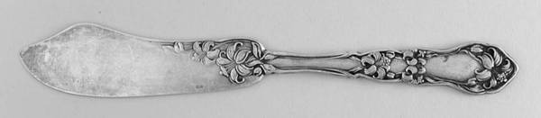 Lily (Silverplate, 1908) Flat Handle Butter Spreader
