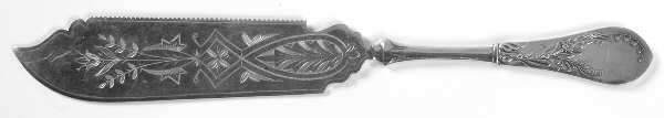 Lily (Silverplate, 1874) Cake Saw Solid Piece