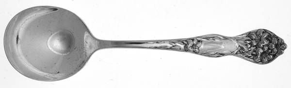 Lilyta (Silverplate, 1909, No Monograms) Round Bowl Soup Spoon (Gumbo)