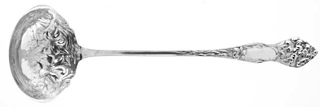Lilyta (Silverplate, 1909, No Monograms) Solid Soup Ladle