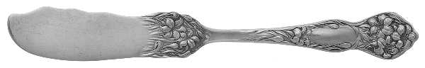 Lilyta (Silverplate, 1909, No Monograms) Flat Handle Master Butter Knife