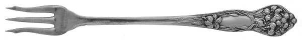 Lilyta (Silverplate, 1909, No Monograms) Cocktail/Seafood Fork