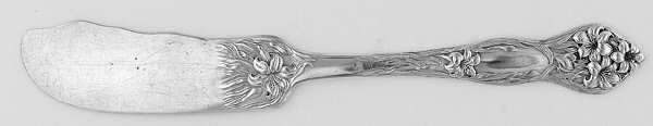 Lilyta (Silverplate, 1909, No Monograms) Flat Handle Butter Spreader