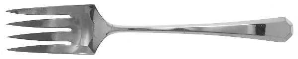 Lincoln (Silverplate, 1917) Medium Solid Cold Meat Serving Fork