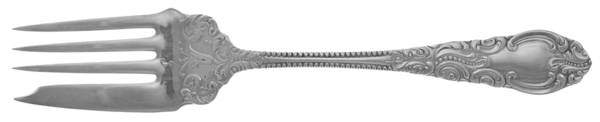 Lincoln (Silverplate, 1895) Small Solid Cold Meat Serving Fork