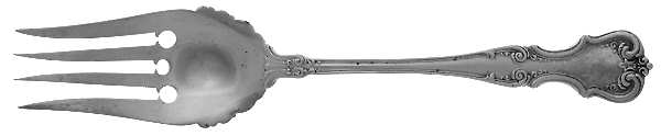 Litchfield (Sterling, 1898) Medium Solid Cold Meat Serving Fork
