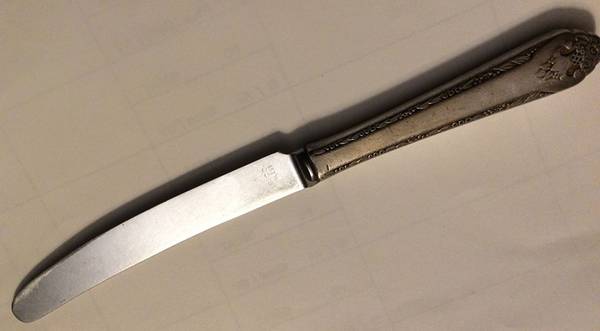 Lovely Lady (Silverplate, No Monos) Hollow Handle Youth Knife