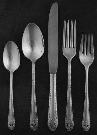 Lovely Lady (Silverplate, No Monos) 40 Piece Estate Set