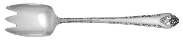Lovely Lady (Silverplate, No Monos) Ice Cream Fork by International Silver