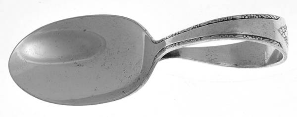Lovely Lady (Silverplate, No Monos) Curved Handle Baby Spoon