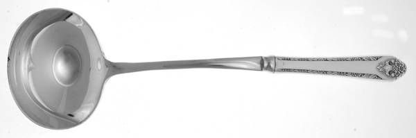 Lovely Lady (Silverplate, No Monos) Hollow Handle Soup Ladle with Solid Bowl