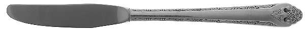 Lovely Lady (Silverplate, No Monos) Modern Hollow Grille Knife by International Silver