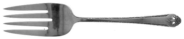 Lovely Lady (Silverplate, No Monos) Large Solid Cold Meat Serving Fork by International Silver