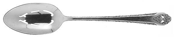 Lovely Lady (Silverplate, No Monos) Pierced Tablespoon (Serving Spoon)