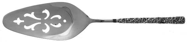 Love-Precious Flower (Silverplate, 1970) Solid Pierced Pie Server