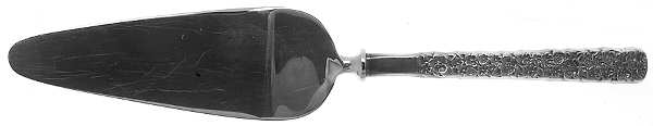 Love-Precious Flower (Silverplate, 1970) Pie Server with Stainless Blade
