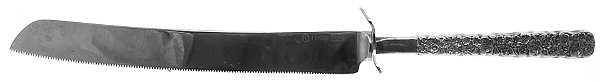 Love-Precious Flower (Silverplate, 1970) Wedding Cake Knife with Stainless Blade
