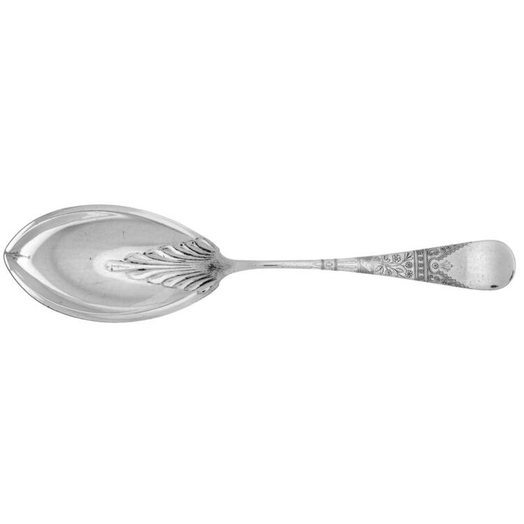 Lorne (Silverplate) Vegetable Serving Spoon (Solid)