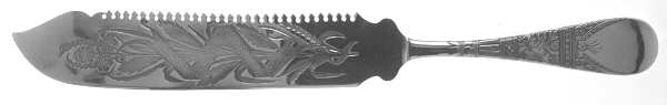 Lorne (Silverplate) Solid Bright Cut Cake Saw