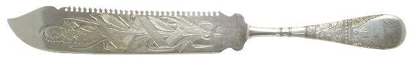Lorne (Silverplate) Solid Bright Cut Cake Saw